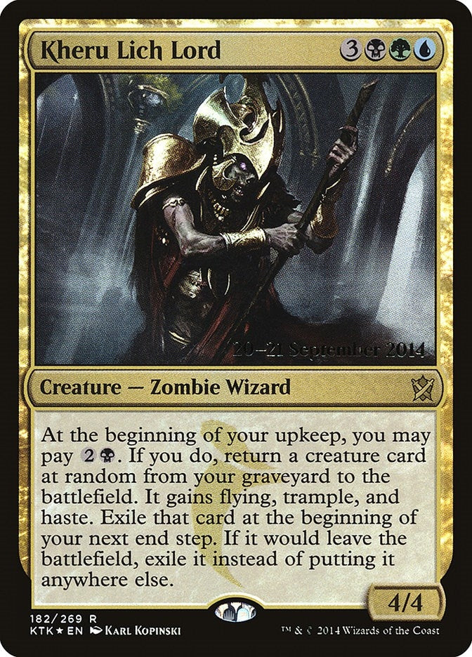 Image for Kheru Lich Lord (Prerelease Cards) (182) - Magic: The Gathering