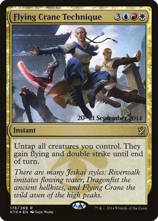 Image for Flying Crane Technique (Prerelease Cards) (176) - Magic: The Gathering