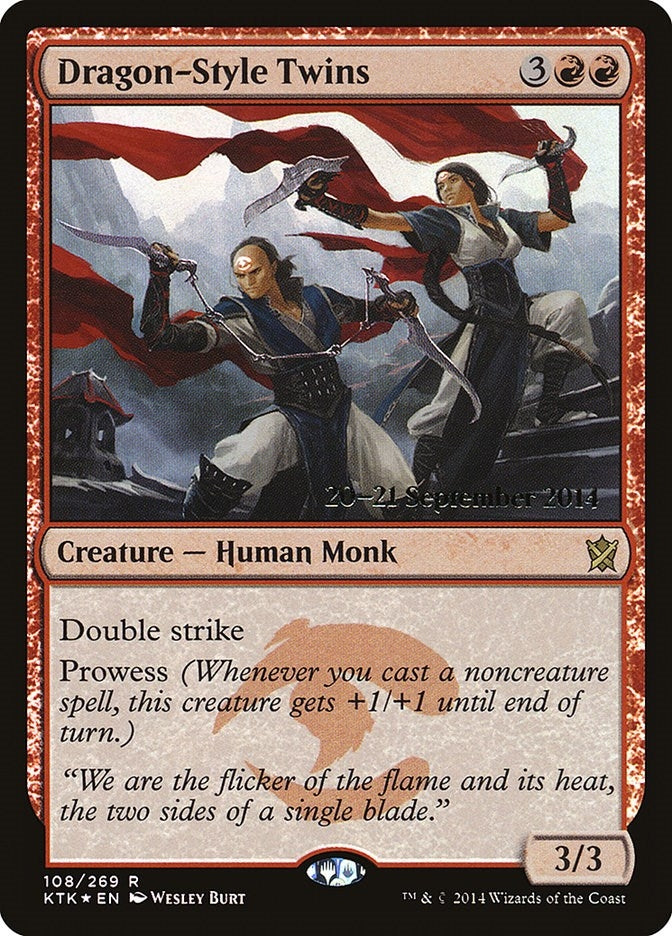 Image for Dragon-Style Twins (Prerelease Cards) (108) - Magic: The Gathering