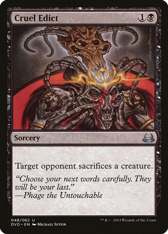 Image for Cruel Edict (Duel Decks: Anthology) (48) - Magic: The Gathering