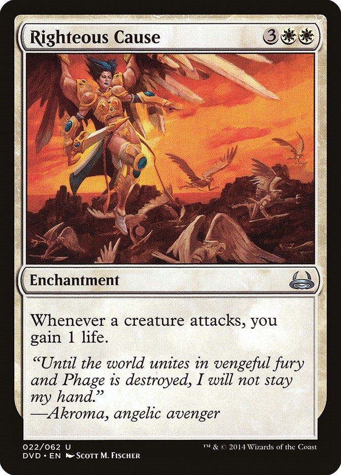 Image for Righteous Cause (Duel Decks: Anthology) (22) - Magic: The Gathering