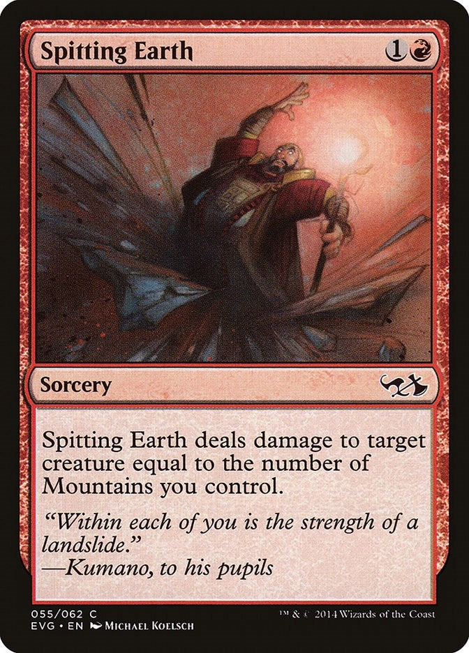Image for Spitting Earth (Duel Decks: Anthology) (55) - Magic: The Gathering