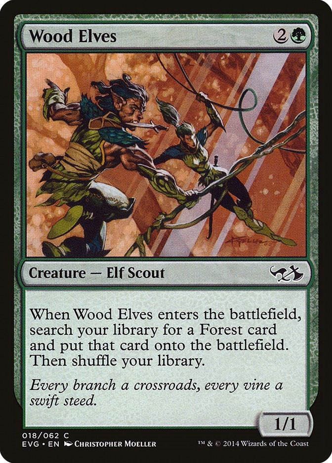 Image for Wood Elves (Duel Decks: Anthology) (18) - Magic: The Gathering