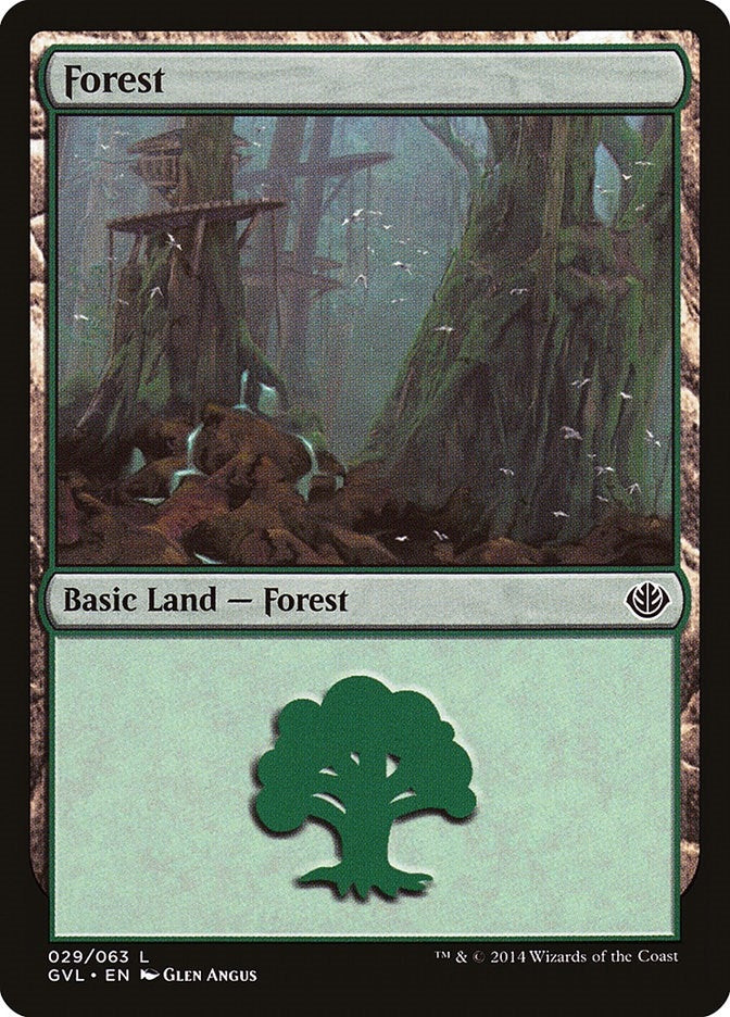 Image for Forest (029) (GVL) (Duel Decks: Anthology) (29) - Magic: The Gathering
