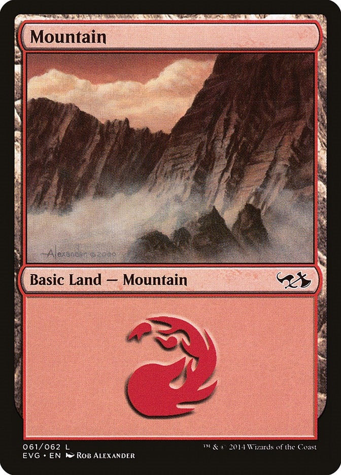 Image for Mountain (061) (EVG) (Duel Decks: Anthology) (61) - Magic: The Gathering