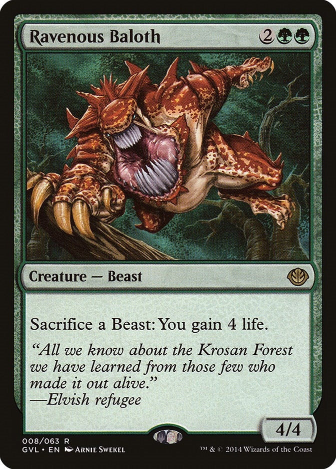 Image for Ravenous Baloth (Duel Decks: Anthology) (8) - Magic: The Gathering
