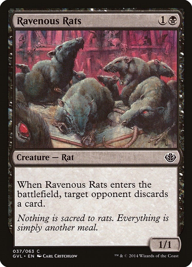 Image for Ravenous Rats (Duel Decks: Anthology) (37) - Magic: The Gathering