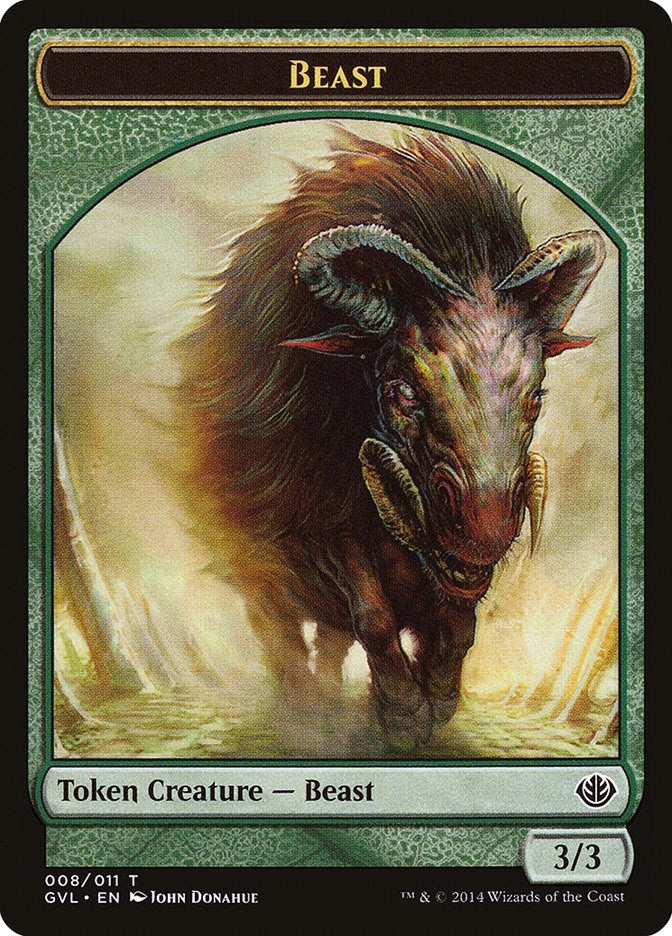 Image for Beast Token (008) (Duel Decks: Anthology) (8) - Magic: The Gathering
