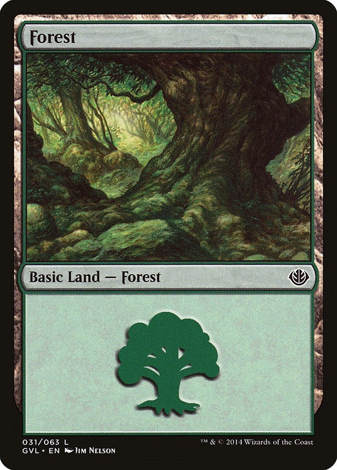 Image for Forest (031) (GVL) (Duel Decks: Anthology) (31) - Magic: The Gathering