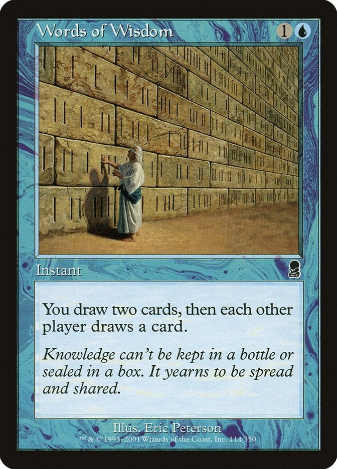 Image for Words of Wisdom (Odyssey) (114) - Magic: The Gathering