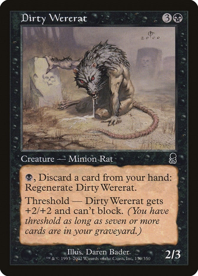 Image for Dirty Wererat (Odyssey) (130) - Magic: The Gathering