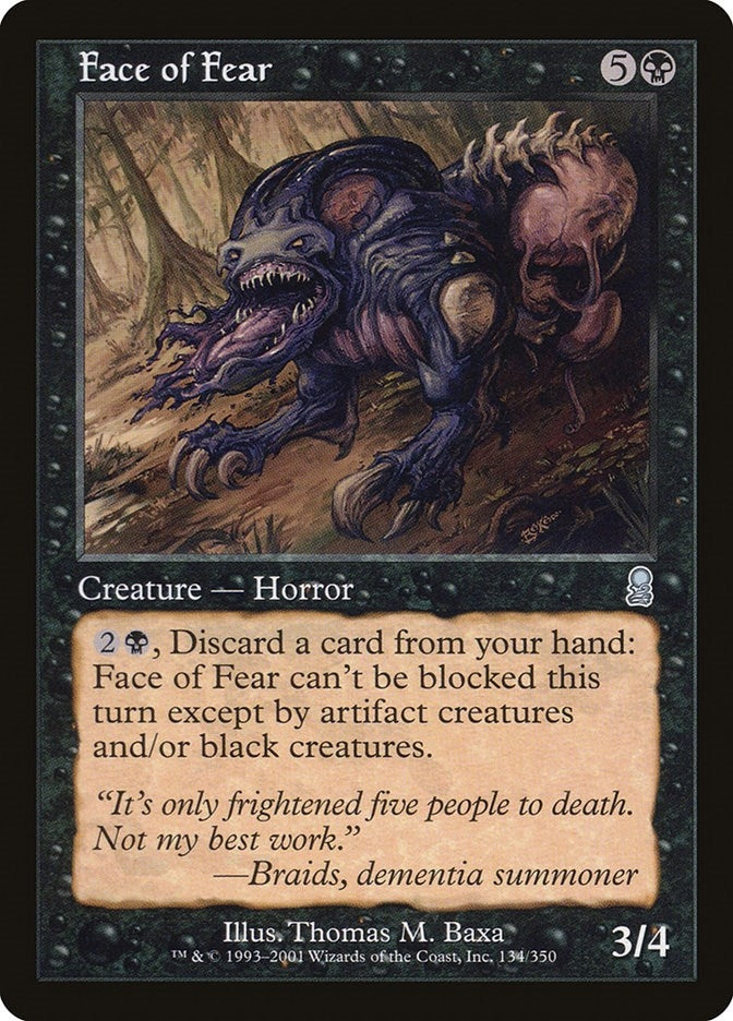 Image for Face of Fear (Odyssey) (134) - Magic: The Gathering