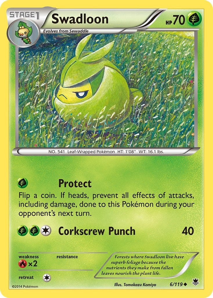 Image for Swadloon (XY - Phantom Forces) (6/119) - Pokemon