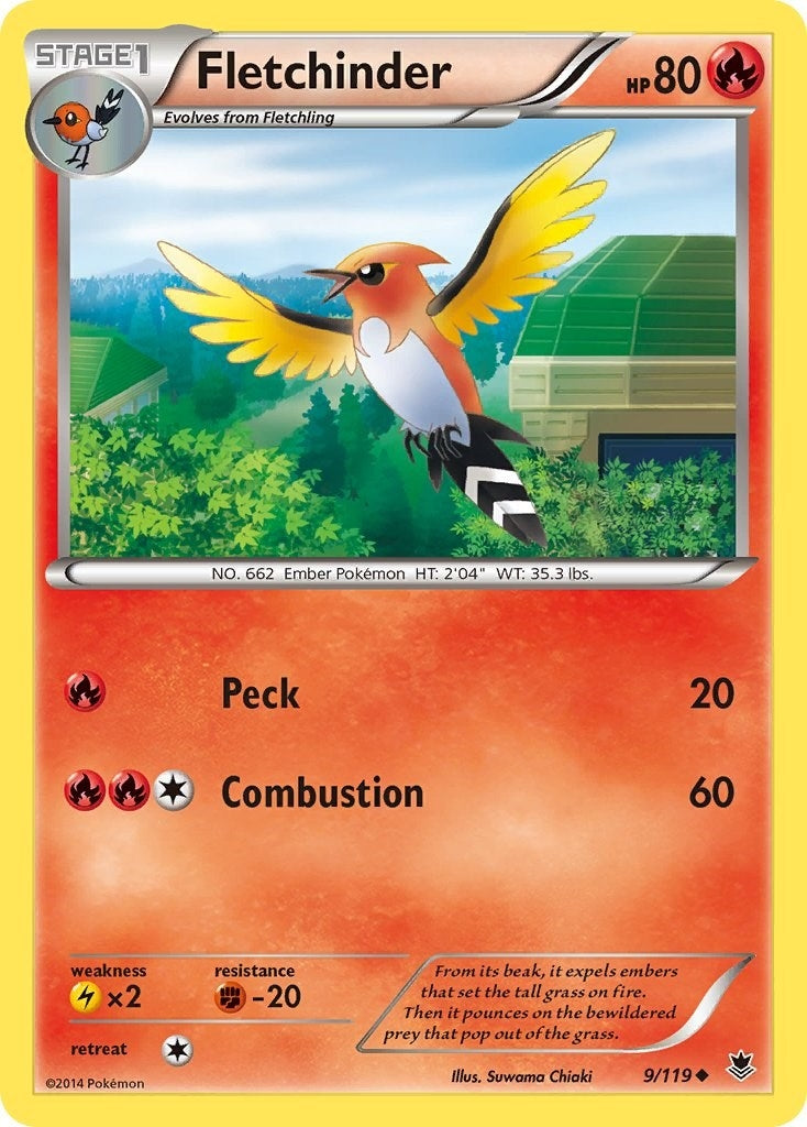 Image for Fletchinder (XY - Phantom Forces) (9/119) - Pokemon