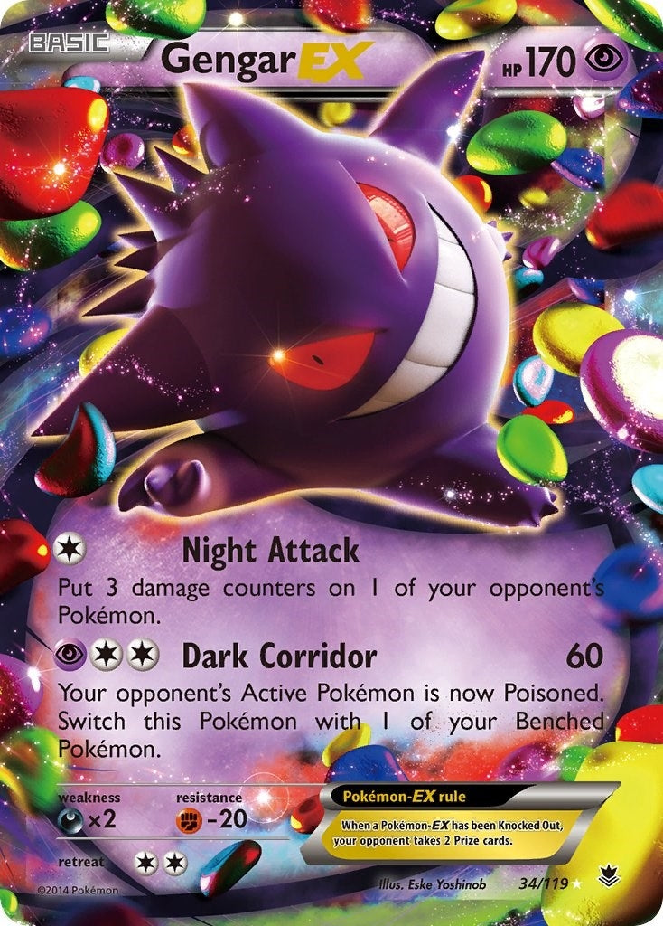 Image for Gengar EX (XY - Phantom Forces) (34/119) - Pokemon