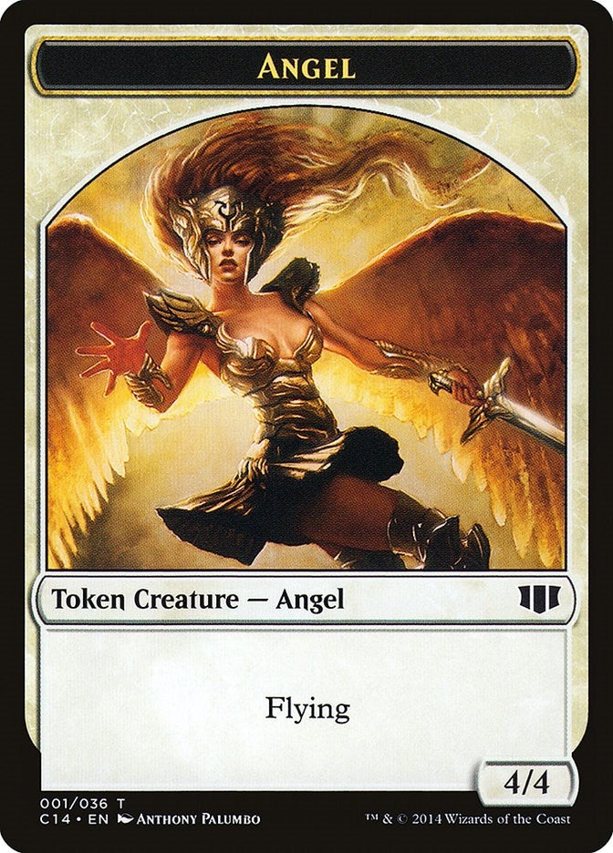 Image for Angel // Cat Double-Sided Token (Commander 2014) (1 // 2) - Magic: The Gathering