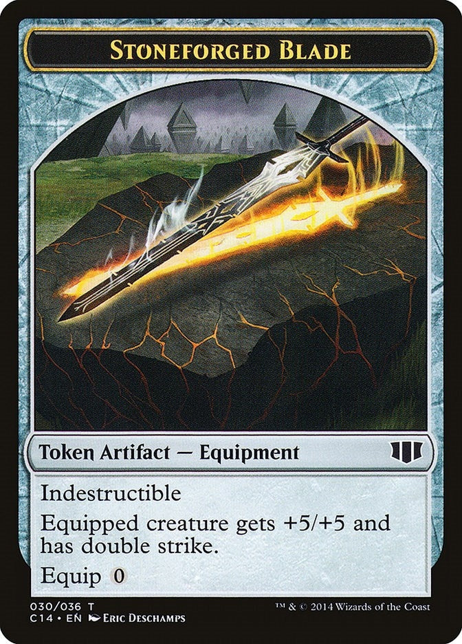 Image for Stoneforged Blade // Germ Double-Sided Token (Commander 2014) (30 // 14) - Magic: The Gathering