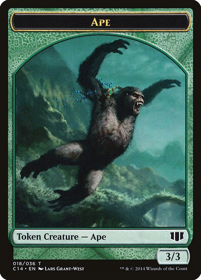 Image for Ape // Zombie (011) Double-Sided Token (Commander 2014) (18 // 11) - Magic: The Gathering