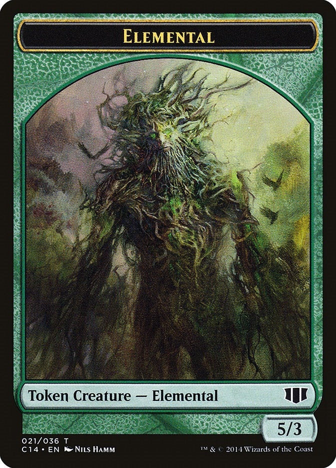 Image for Elemental // Beast (019) Double-Sided Token (Commander 2014) (21 // 19) - Magic: The Gathering