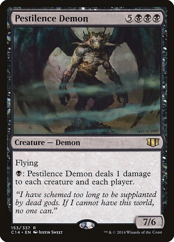 Image for Pestilence Demon (Commander 2014) (153) - Magic: The Gathering
