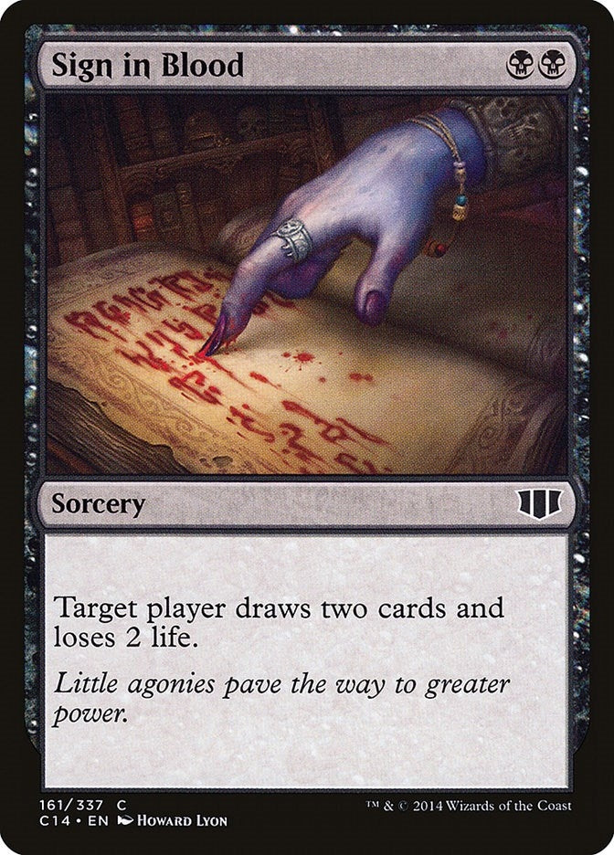Image for Sign in Blood (Commander 2014) (161) - Magic: The Gathering