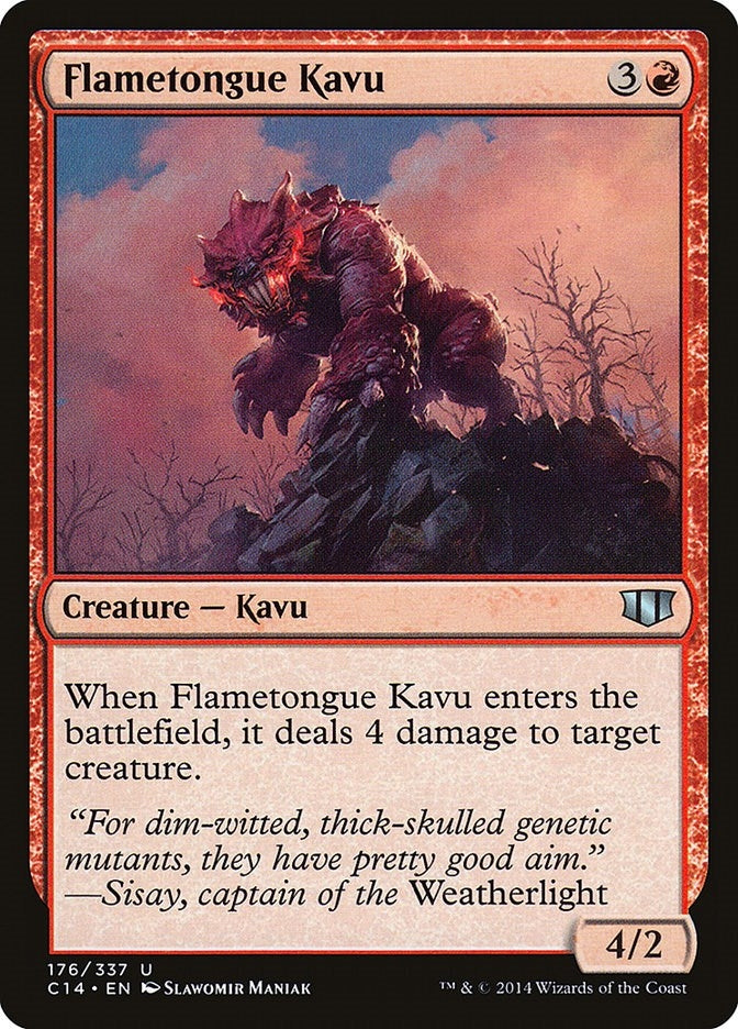 Image for Flametongue Kavu (Commander 2014) (176) - Magic: The Gathering