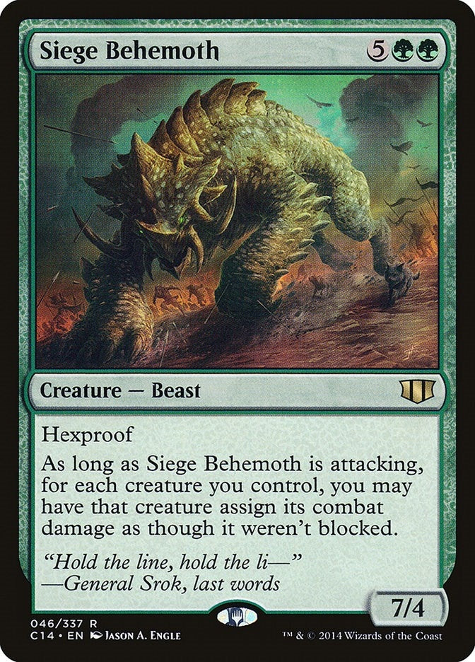 Image for Siege Behemoth (Commander 2014) (46) - Magic: The Gathering
