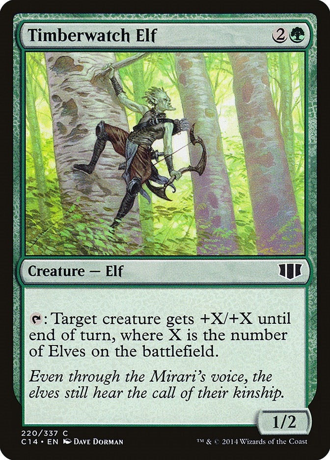 Image for Timberwatch Elf (Commander 2014) (220) - Magic: The Gathering