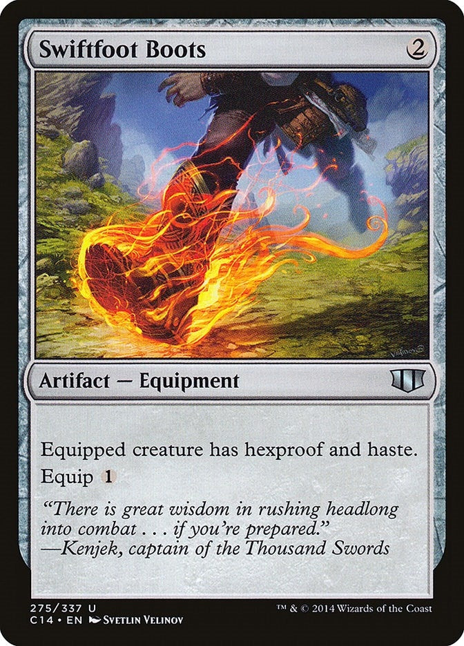 Image for Swiftfoot Boots (Commander 2014) (275) - Magic: The Gathering