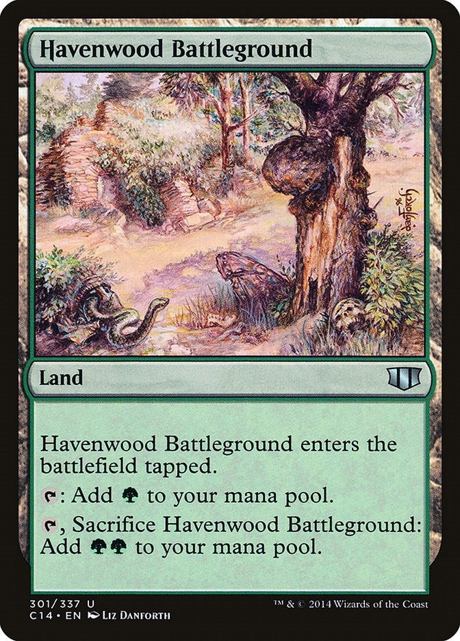 Image for Havenwood Battleground (Commander 2014) (301) - Magic: The Gathering