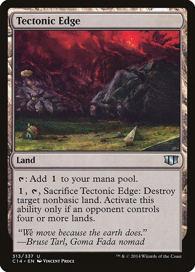 Image for Tectonic Edge (Commander 2014) (313) - Magic: The Gathering