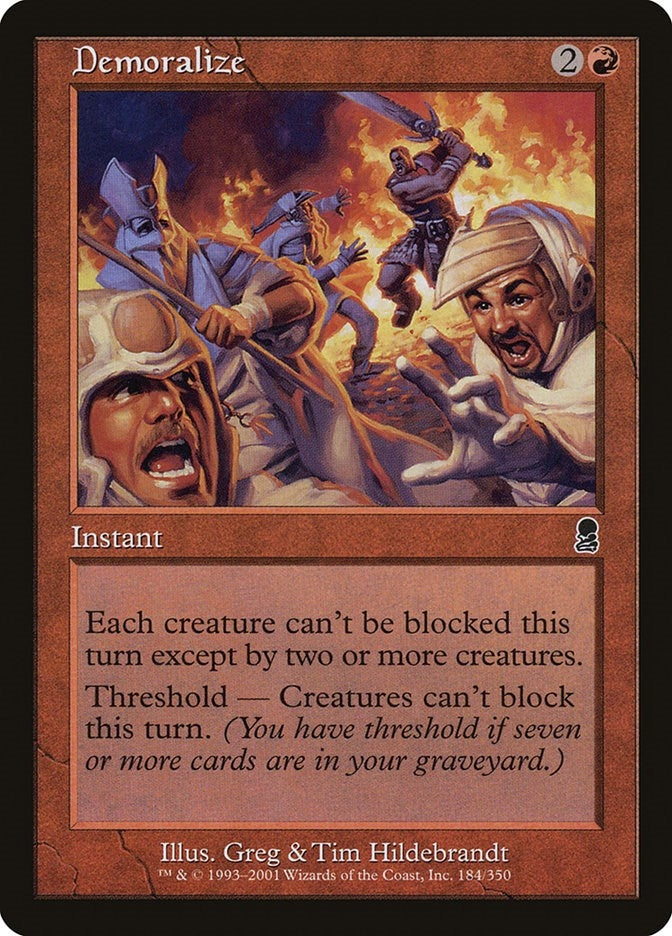 Image for Demoralize (Odyssey) (184) - Magic: The Gathering