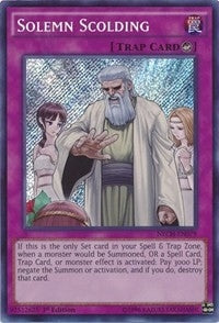 Image for Solemn Scolding (The New Challengers) (NECH-EN079) - YuGiOh