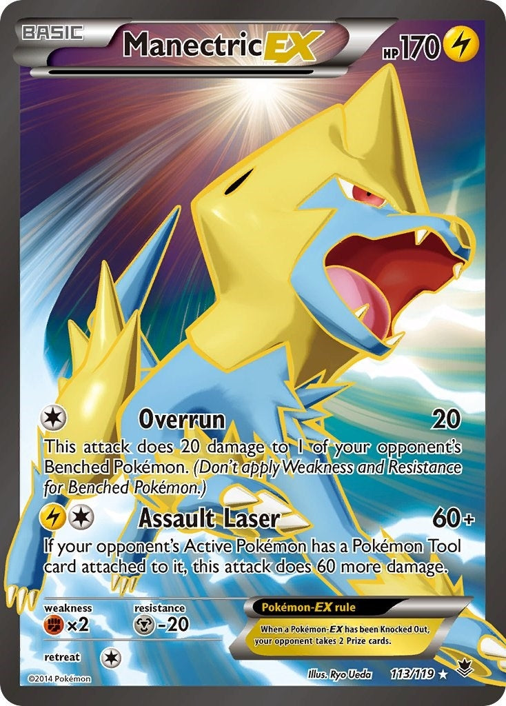 Image for Manectric EX (113 Full Art) (XY - Phantom Forces) (113/119) - Pokemon