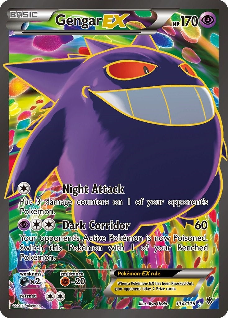 Image for Gengar EX (114 Full Art) (XY - Phantom Forces) (114/119) - Pokemon