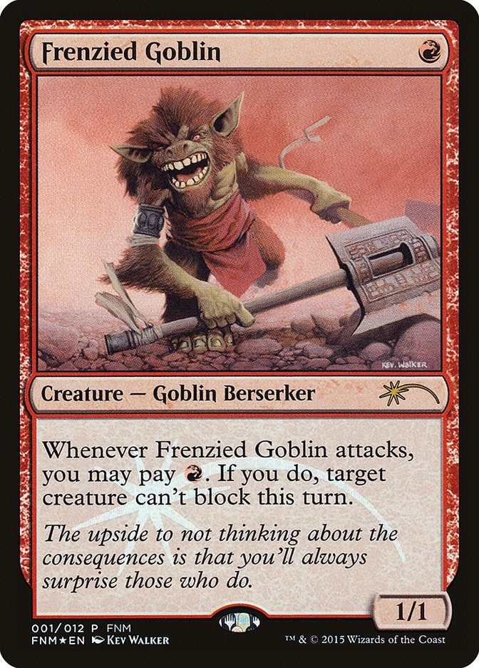 Image for Frenzied Goblin (FNM Promos) (1) - Magic: The Gathering