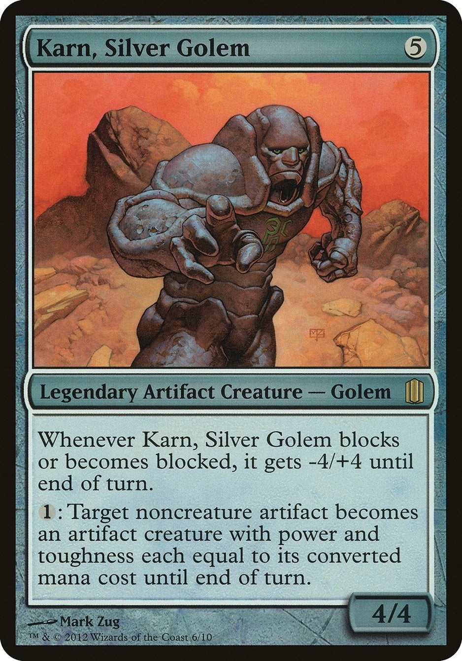 Image for Karn, Silver Golem (Commander's Arsenal) (Oversize Cards) - Magic: The Gathering