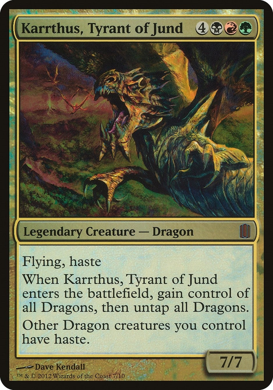 Image for Karrthus, Tyrant of Jund (Commander's Arsenal) (Oversize Cards) - Magic: The Gathering