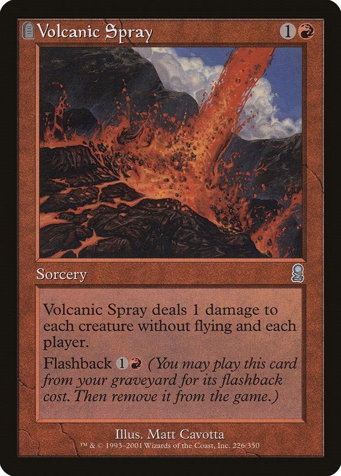 Image for Volcanic Spray (Odyssey) (226) - Magic: The Gathering