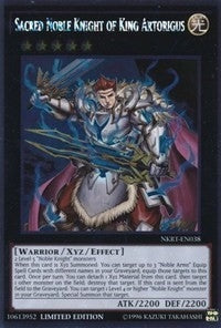 Image for Sacred Noble Knight of King Artorigus (Noble Knights of the Round Table Box Set) (NKRT-EN038) - YuGiOh
