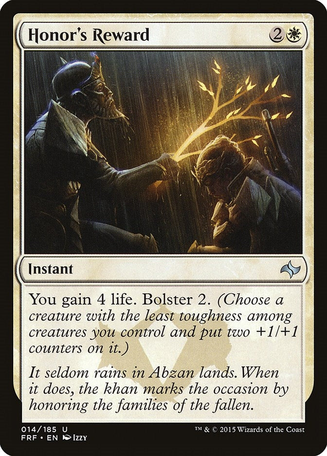 Image for Honor's Reward (Fate Reforged) (14) - Magic: The Gathering