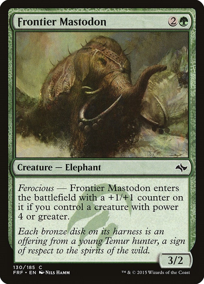 Image for Frontier Mastodon (Fate Reforged) (130) - Magic: The Gathering
