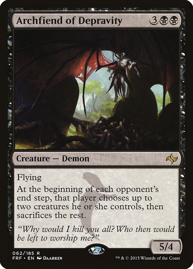 Image for Archfiend of Depravity (Fate Reforged) (62) - Magic: The Gathering