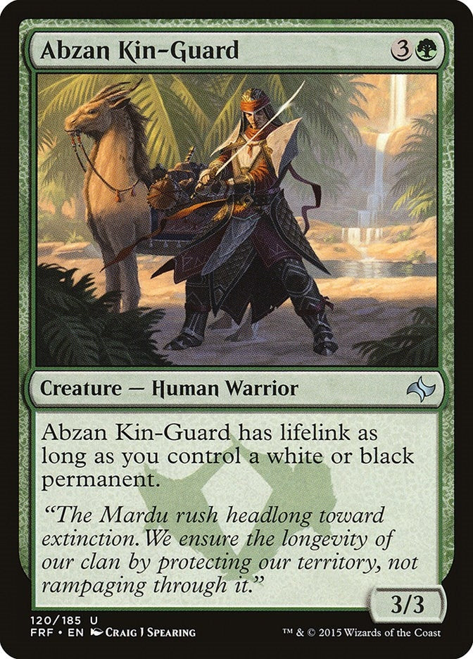 Image for Abzan Kin-Guard (Fate Reforged) (120) - Magic: The Gathering
