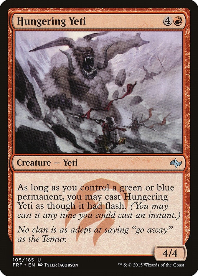 Image for Hungering Yeti (Fate Reforged) (105) - Magic: The Gathering