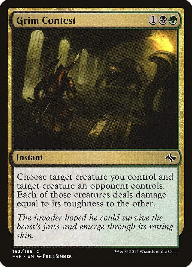 Image for Grim Contest (Fate Reforged) (153) - Magic: The Gathering