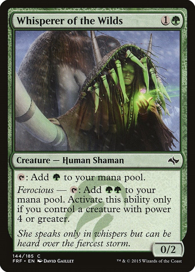 Image for Whisperer of the Wilds (Fate Reforged) (144) - Magic: The Gathering