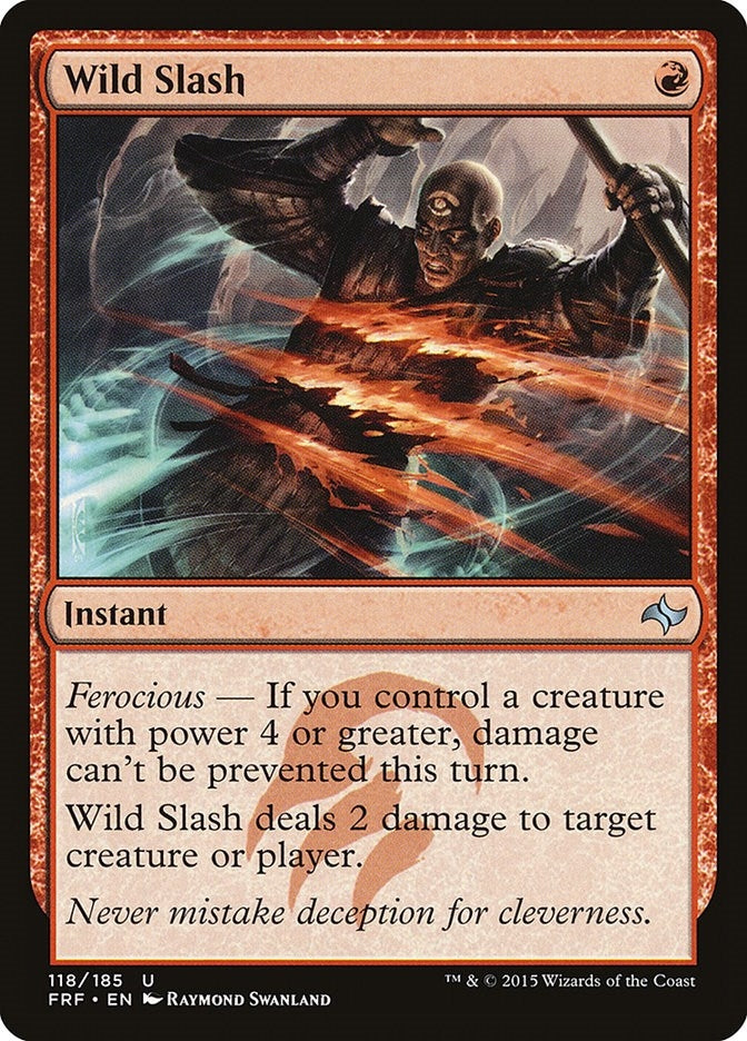 Image for Wild Slash (Fate Reforged) (118) - Magic: The Gathering