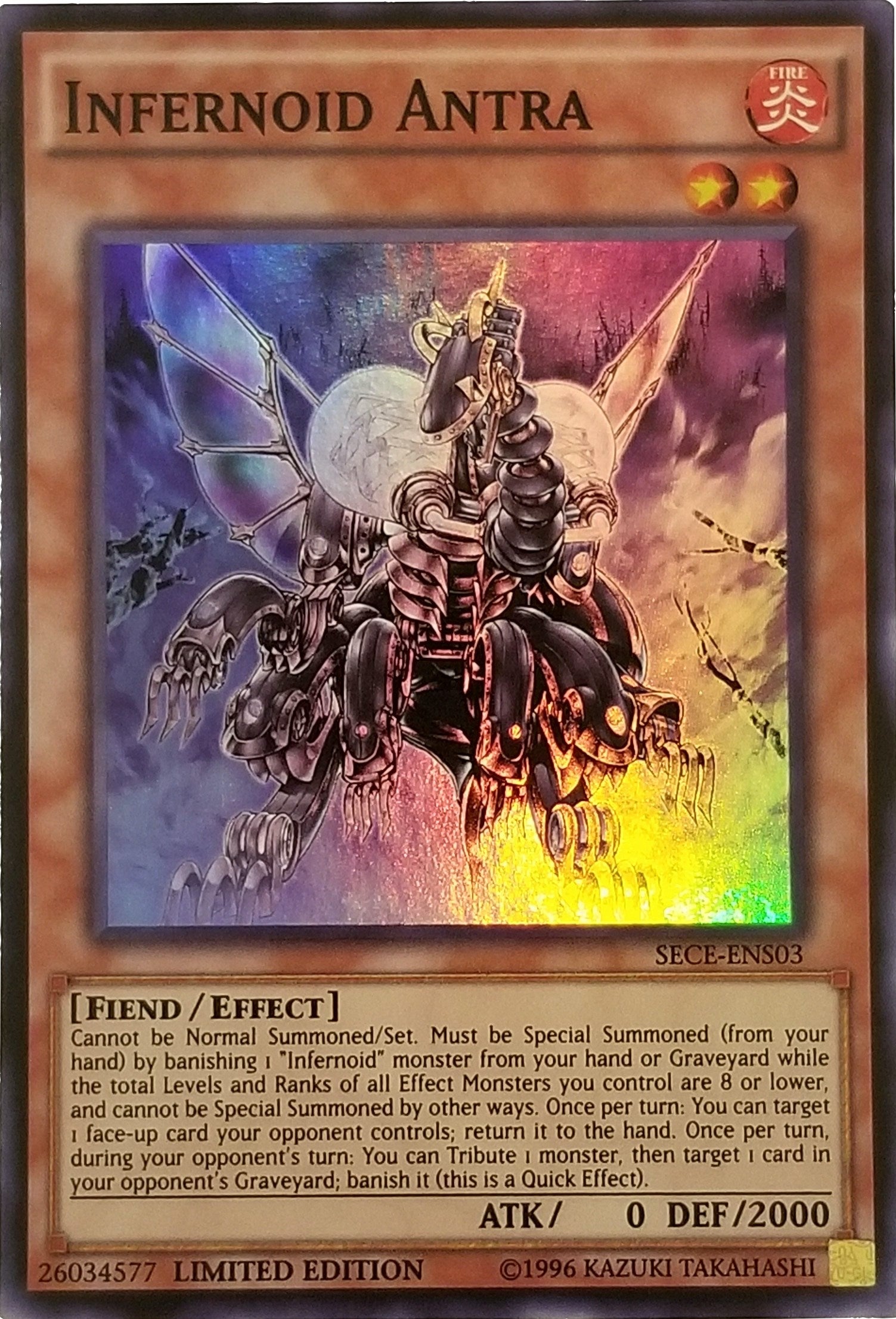 Image for Infernoid Antra (SE) (Secrets of Eternity) (SECE-ENS03) - YuGiOh