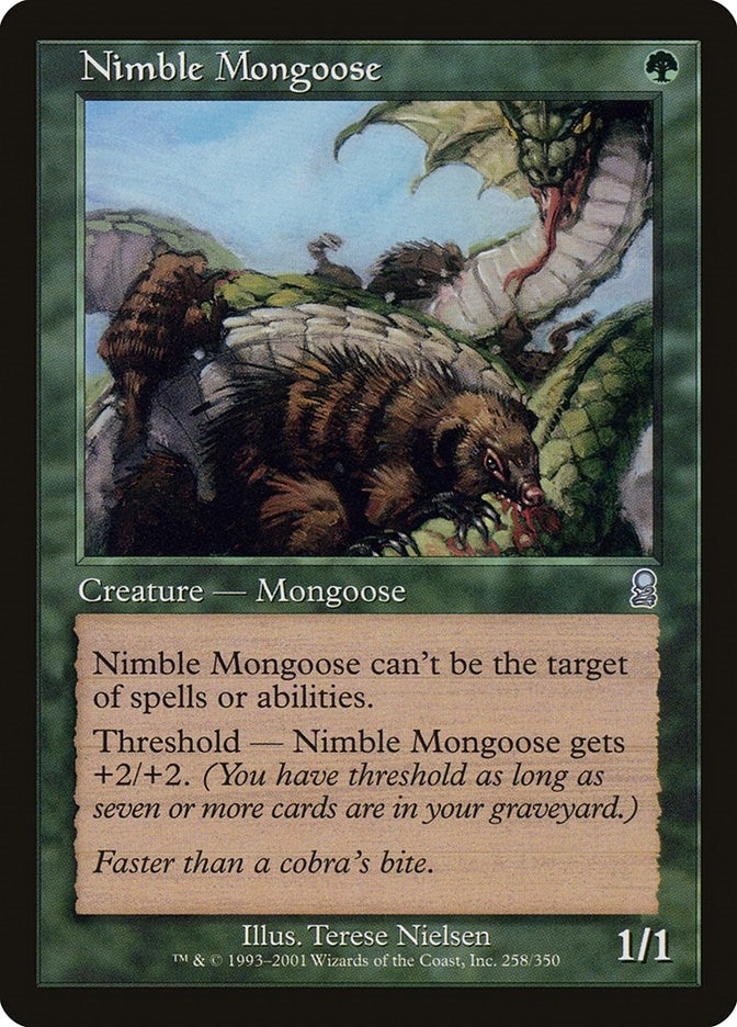 Image for Nimble Mongoose (Odyssey) (258) - Magic: The Gathering